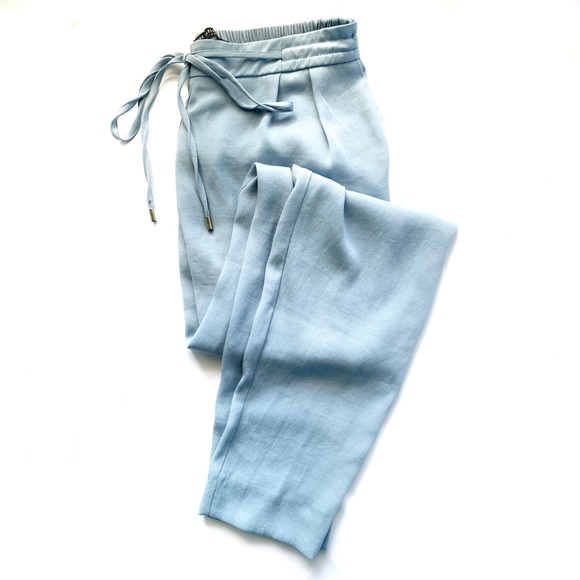 blue skinny joggers